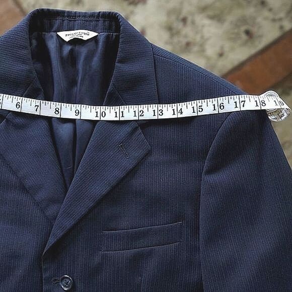 Pronto-Uomo navy pinstripe sport coat - Picture 7 of 10